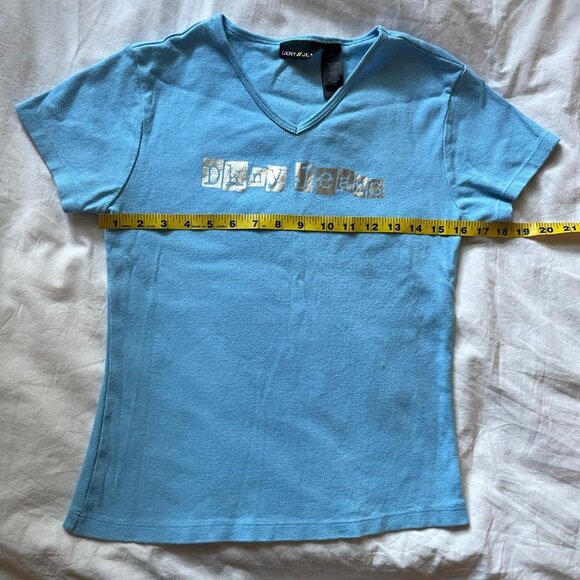 Y2K DKNY Blue Tee - Picture 7 of 8